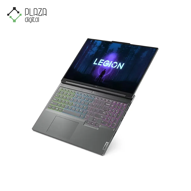 نمای باز لپ تاپ گیمینگ 16 اینچی لنوو مدل Legion Slim 5-BA