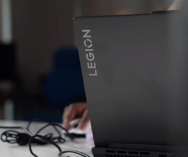 legion slim 5 cc lenovo laptop logo view