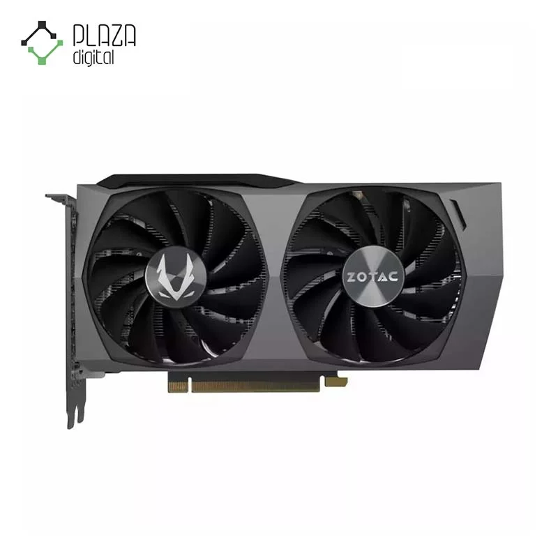 نمای فن های کارت گرافیک زوتاک مدل GeForce RTX 3060 Ti Twin Edge LHR 8GB حافظه 8 گیگابایت