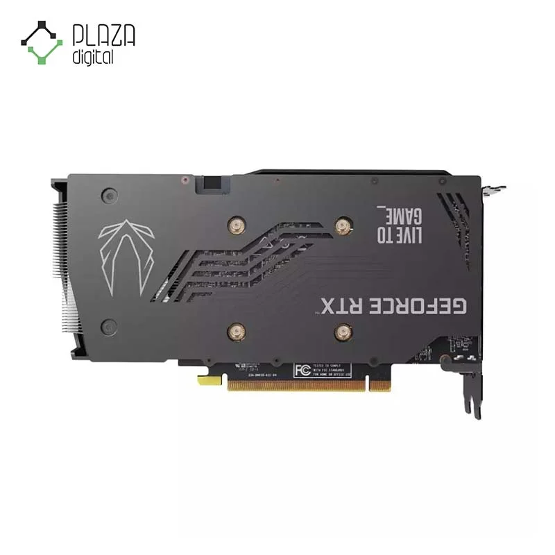 نمای پشت کارت گرافیک زوتاک مدل GAMING GeForce RTX 3060 Twin Edge OC 12GB حافظه 12 گیگابایت