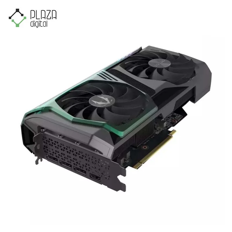 نمای بالا فن های کارت گرافیک زوتاک مدل GeForce RTX 3070 AMP Holo LHR 8GB حافظه 8 گیگابایت