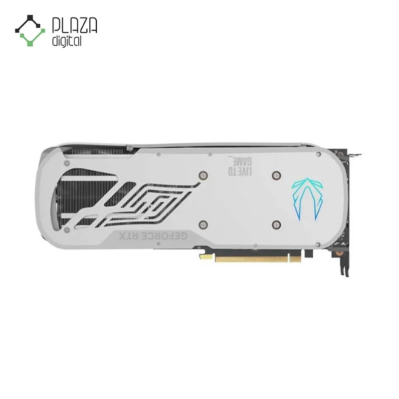 نمای پشت کارت گرافیک زوتاک مدل GAMING GeForce RTX 4070 Ti Trinity OC White Edition حافظه 12 گیگابایت