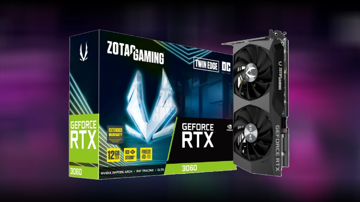 نمای کارت گرافیک ZOTAC GeForce RTX 3060 Twin Edge OC