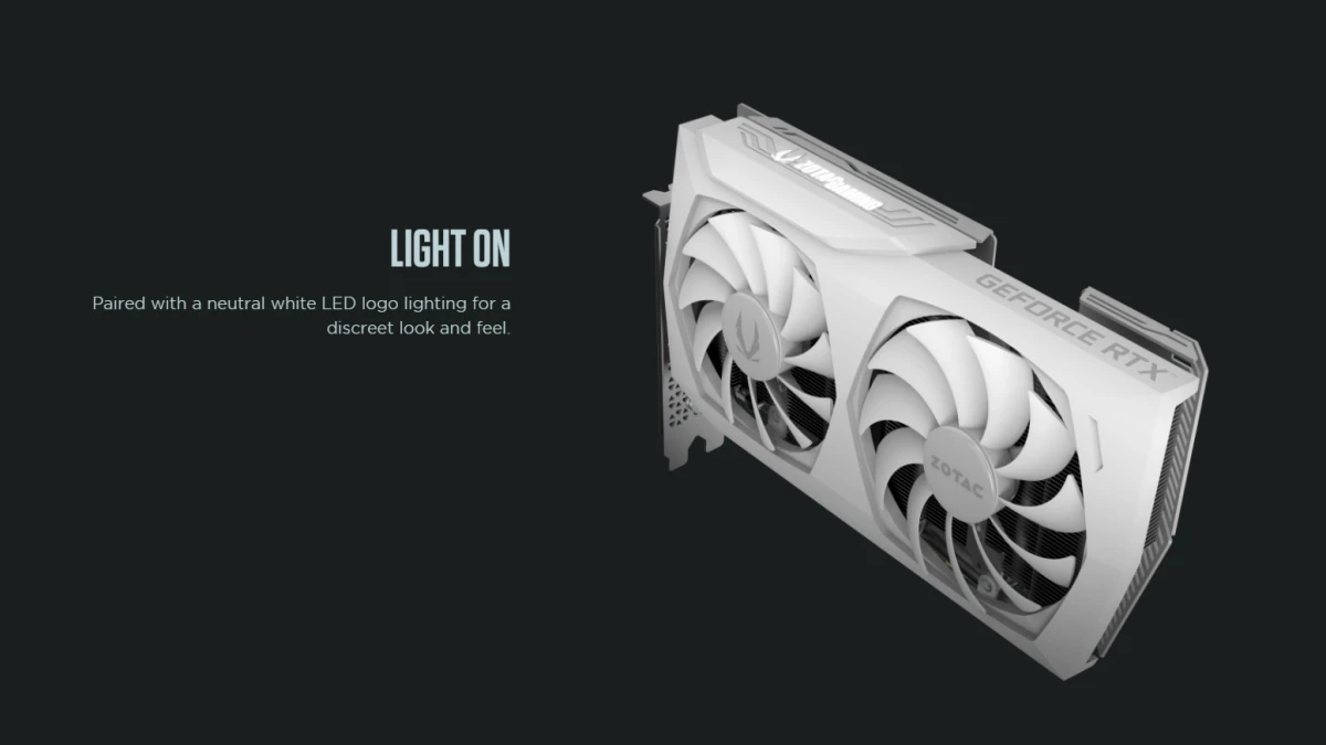 نمای کارت گرافیک ZOTAC GeForce RTX 3060 Twin Edge OC