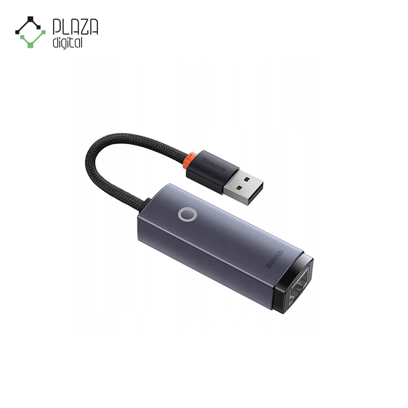 نمای رو به رو مبدل USB به lan بیسوس مدل wkqx000001