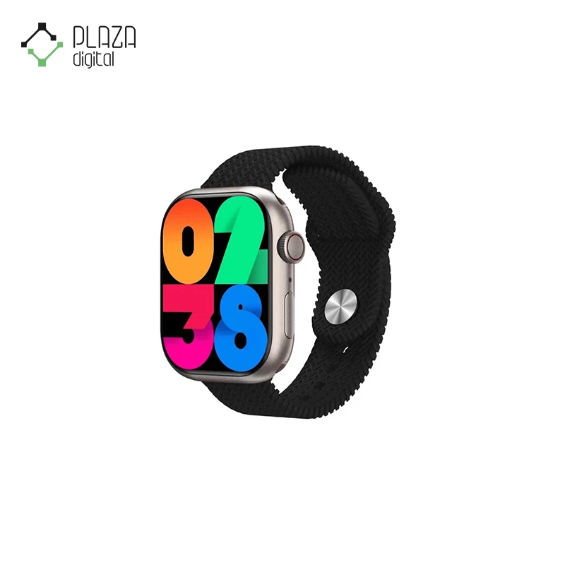 نمای اصلی و بابند مشکی ساعت هوشمند هاینوتکو مدل hk9 pro Ppus