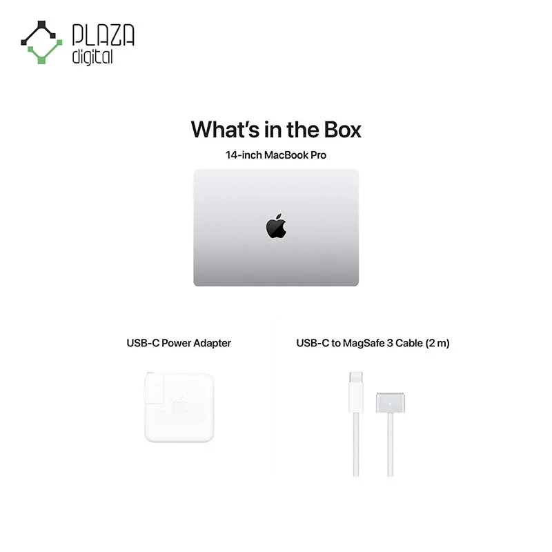 محتویات جعبه لپ تاپ 16 اینچی اپل MacBook Pro M3 PRO مدل MRW43