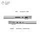 نوع پورت های ارتباطی لپ تاپ 14 اینچی اپل MacBook Pro M3 PRO مدل MRX63