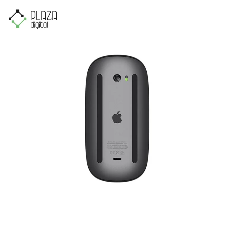 نمای پشت ماوس بی‌سیم اپل مدل (2023) magic mouse gray 3
