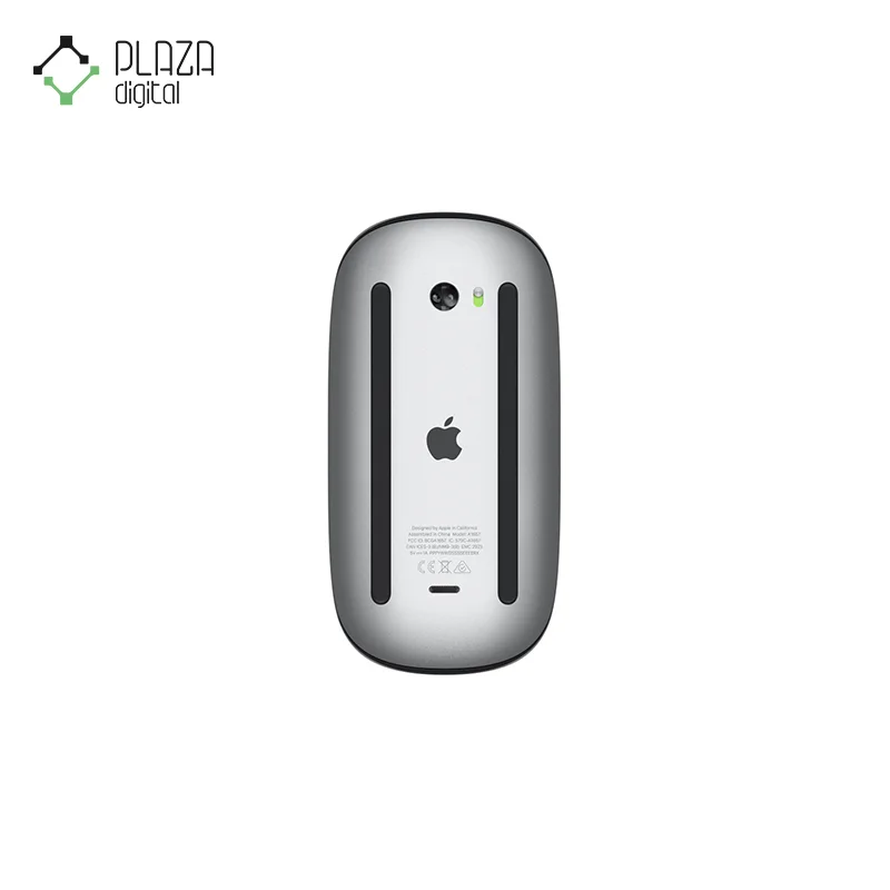 نمای پشت ماوس بی سیم اپل مدل magic mouse silver 3 (2023)