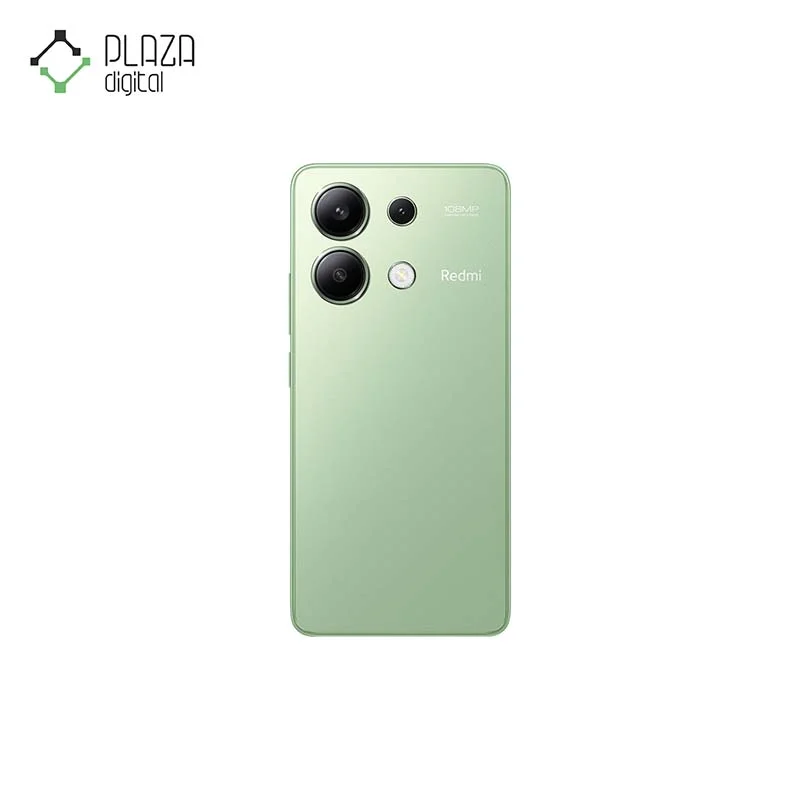 نمای پشت گوشی موبایل شیائومی مدل Redmi Note 13 ظرفیت 256 گیگابایت با رم 8 گیگابایت رنگ سبز