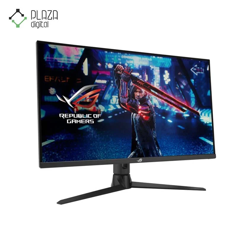 نمای سمت چپ مانیتور گیمینگ 32 اینچی ایسوس ROG Strix مدل XG32UQ