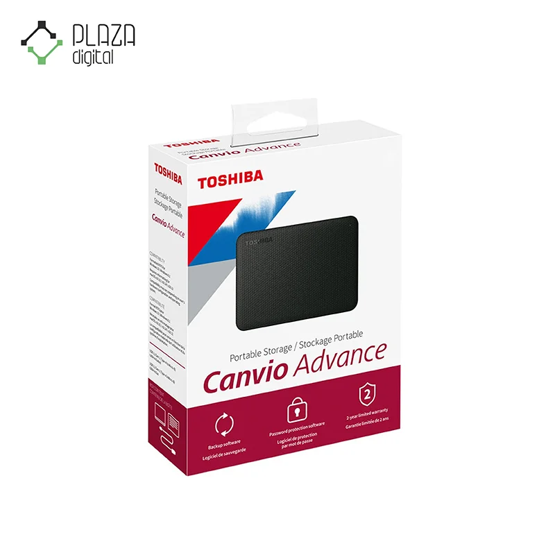 جعبه ی هارددیسک اکسترنال توشیبا مدل Canvio Advance ظرفیت 2 ترابایت