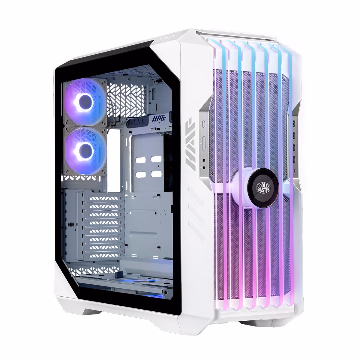 کیس کامپیوتر کولر مستر مدل HAF 700 EVO رنگ سفید پلازا دیجیتال