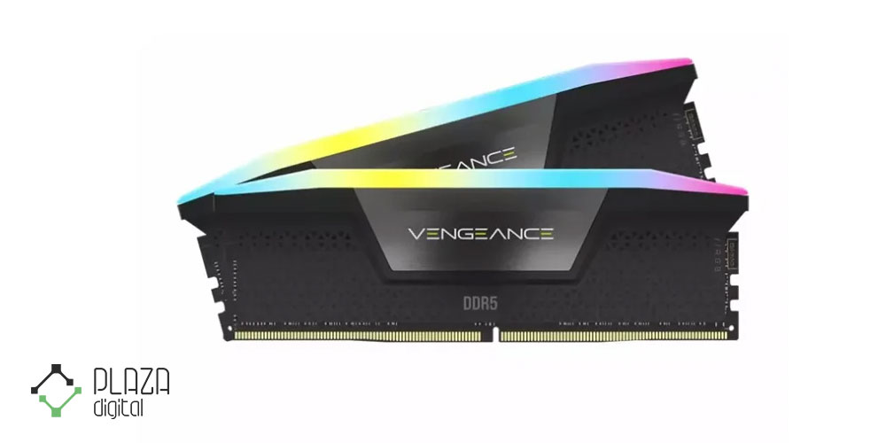 رم دسکتاپ DDR5 دو کاناله 5200 مگاهرتز CL38 کورسیر مدل VENGEANCE RGB ظرفیت 48 گیگابایت