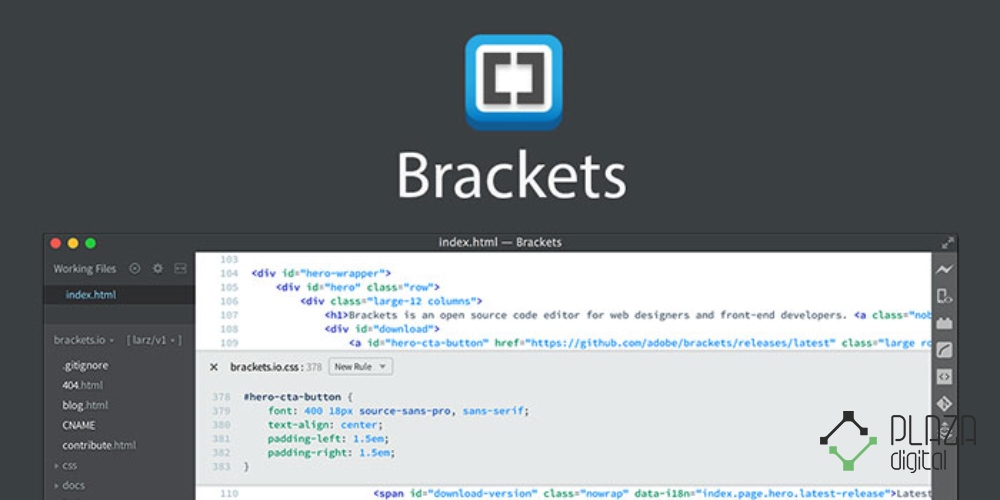 05 نرم افزار Brackets