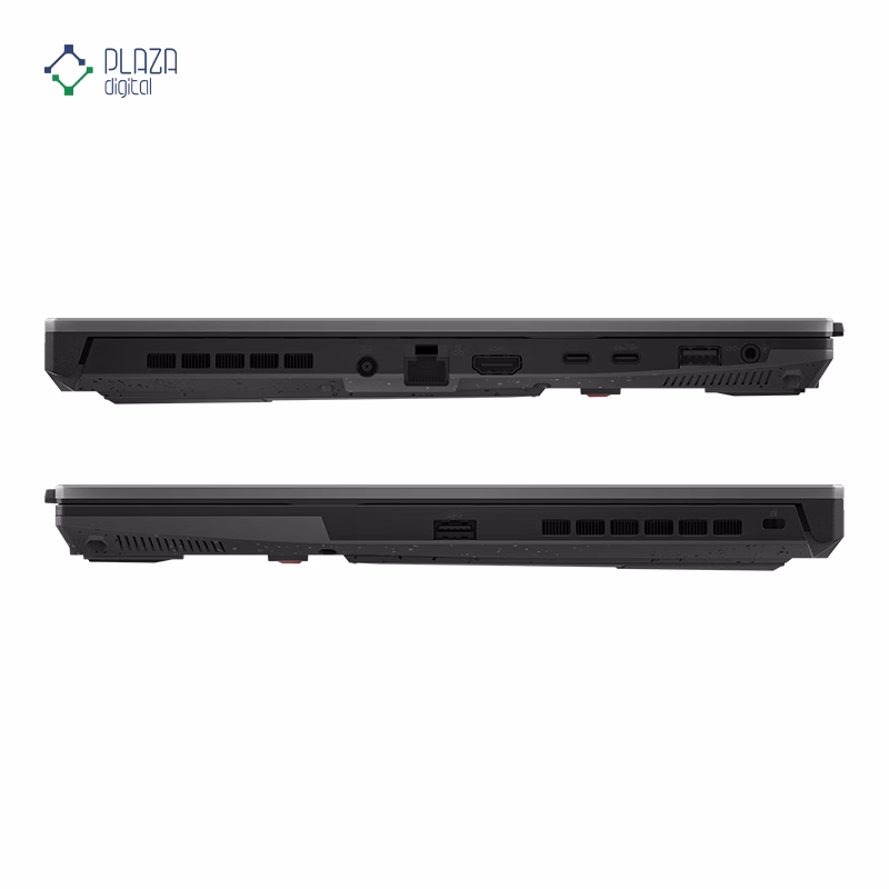 درگاه های لپ تاپ ایسوس 15.6 اینچی مدل TUF Gaming F15 FX507ZC4 i7 12700H 16GB 512GB RTX3050 پلازا دیجیتال