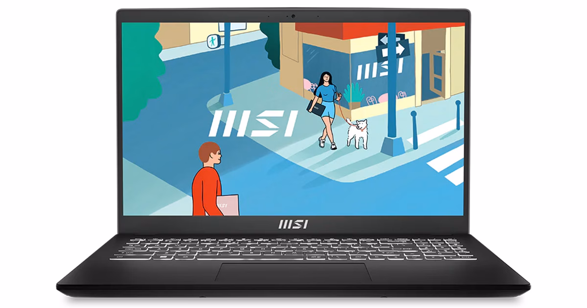 لپ تاپ ام اس ای 15.6 اینچی مدل Modern 15 B12MO i3 1215U 8GB 512GB Iris Xe