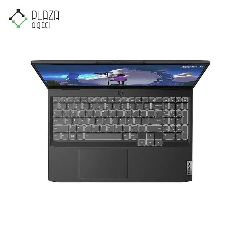 نمای صفحه کلید لپ تاپ گیمینگ 16 اینچی لنوو IdeaPad مدل Gaming 3-QA رنگ خاکستری