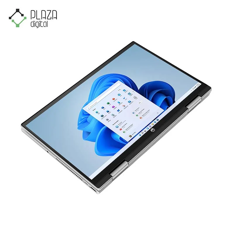 نمای بالا لپ تاپ 14 اینچی اچ پی Pavilion x360 14t مدل DY2050WM-A رنگ نقره ای