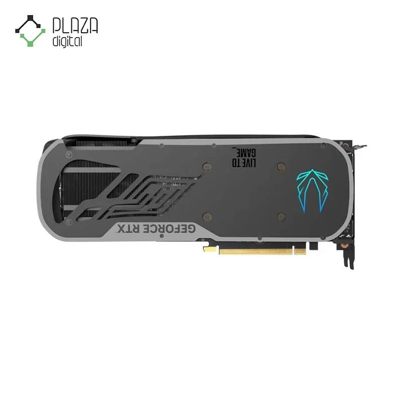 نمای قاب پشت کارت گرافیک زوتاک مدل GAMING GeForce RTX 4070 Trinity12GB حافظه 12 گیگابایت