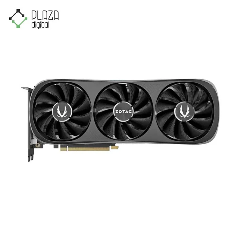 نمای رو به رو کارت گرافیک زوتاک مدل GAMING GeForce RTX 4070 Trinity12GB حافظه 12 گیگابایت