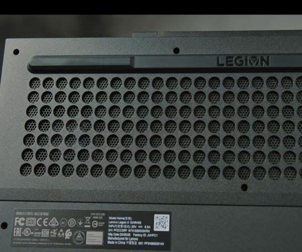 نمای سیست تهویه لپ تاپ لنوو legion 5-ib