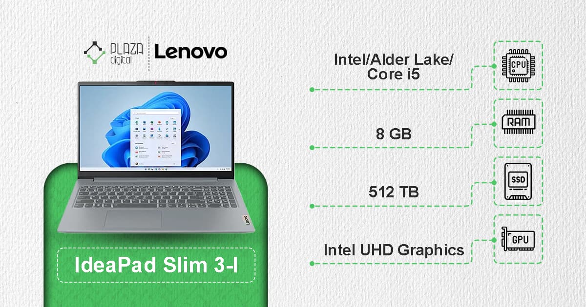 لپ تاپ 15.6 اینچی لنوو IdeaPad مدل Slim 3-I