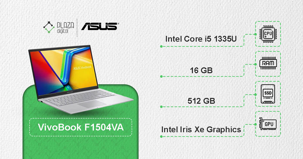 لپ تاپ 15.6 اینچی ایسوس VivoBook 15 مدل F1504VA