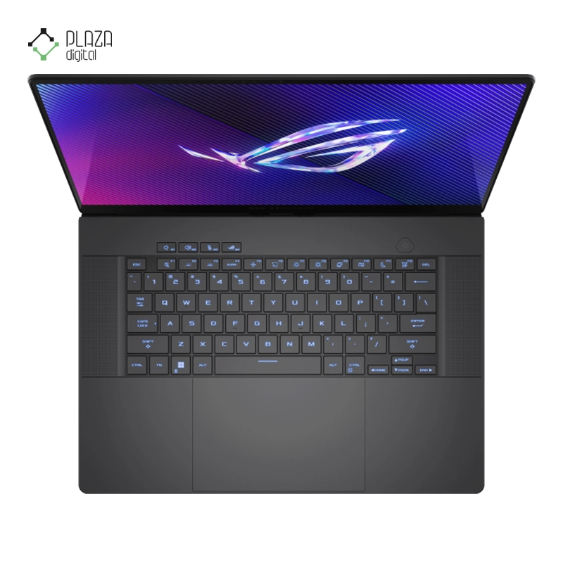 نمای کیبورد لپ تاپ ایسوس 16 اینچی مدل ROG Zephyrus G16 GU605MI Ultra 9 185H 16GB 1TB RTX4070 پلازا دیجیتال