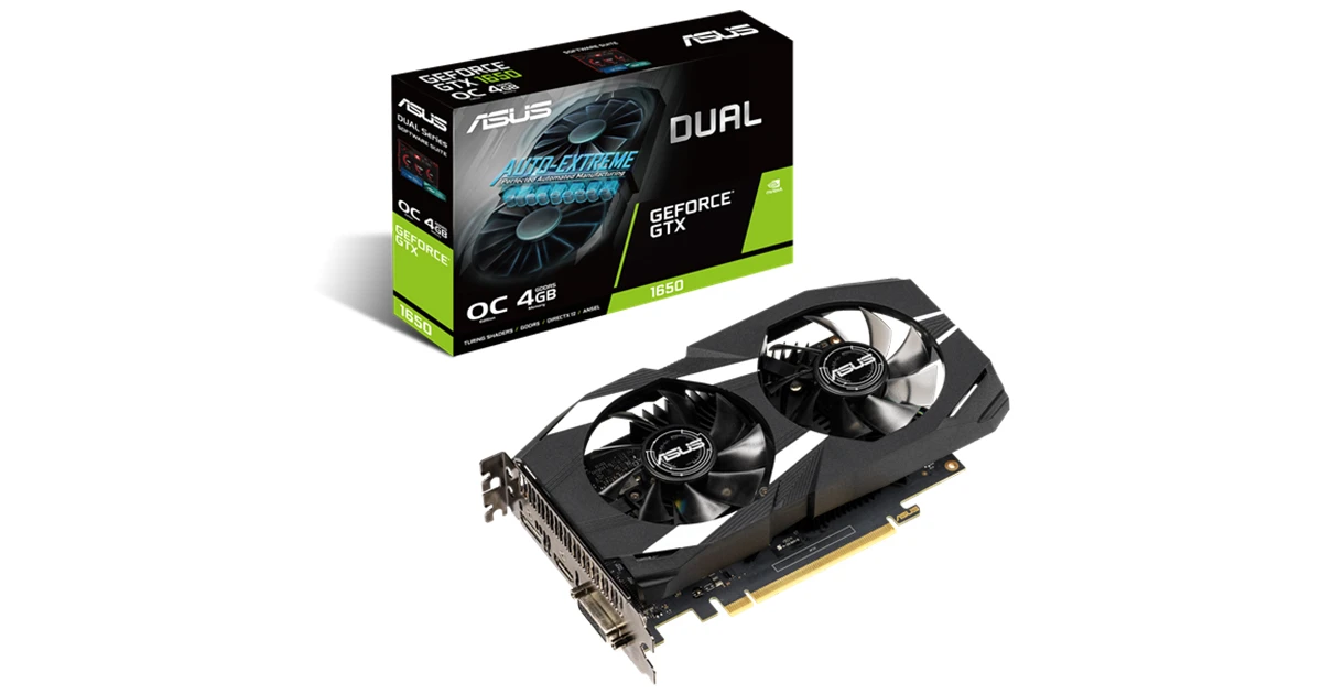 کارت گرافیک ایسوس مدل Dual GeForce GTX 1650 OC edition 4GB DDR5