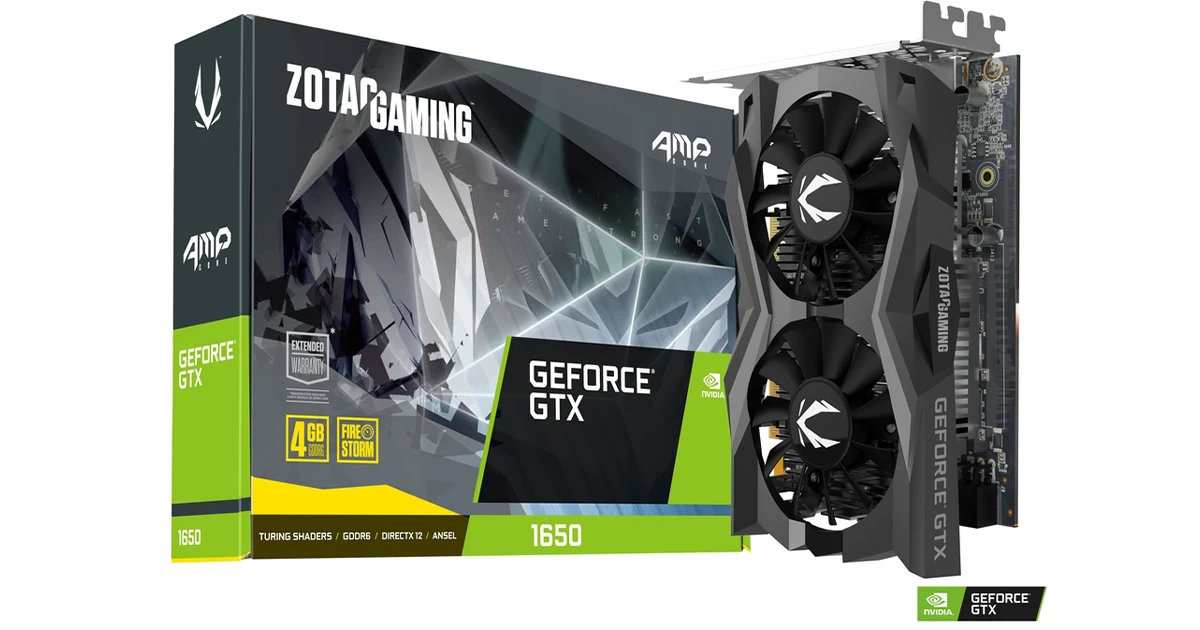 کارت گرافیک زوتک مدل GeForce GTX 1650 AMP Core 4GB