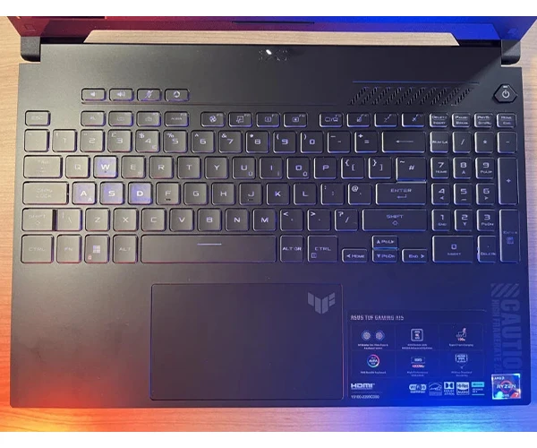 کیبورد لپ تاپ گیمینگ 15.6 اینچی ایسوس TUF Gaming A15 مدل FA507NU-D
