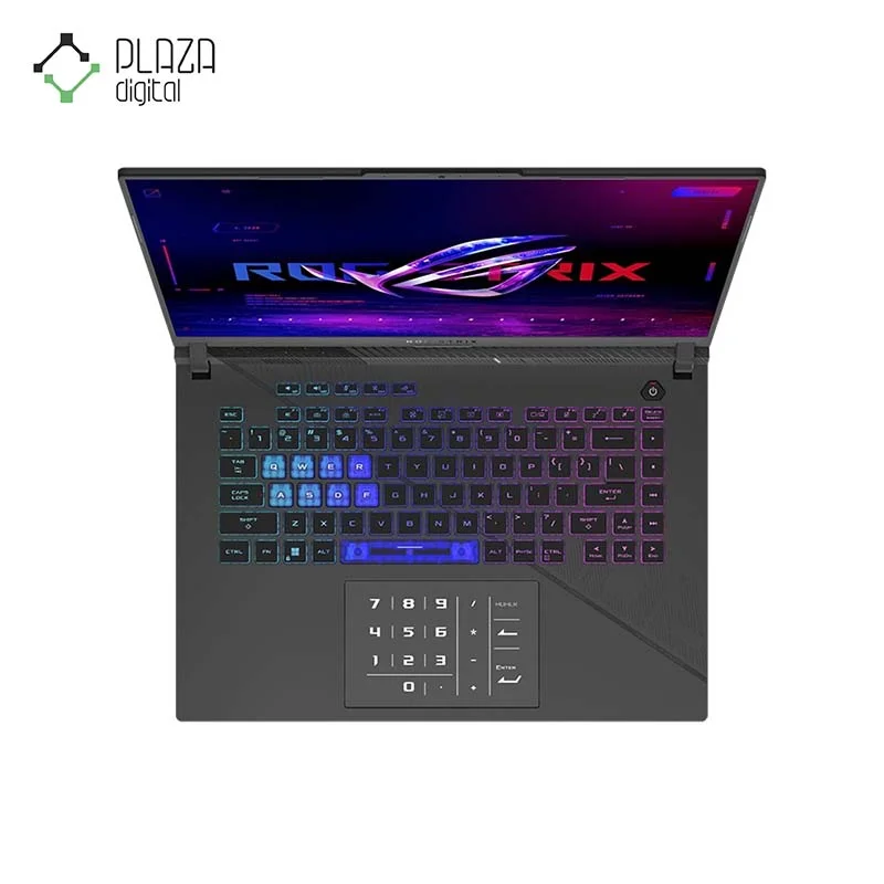 نمای کیبورد لپ تاپ گیمینگ 16 اینچی ایسوس ROG Strix G16 مدل G614JZR-A