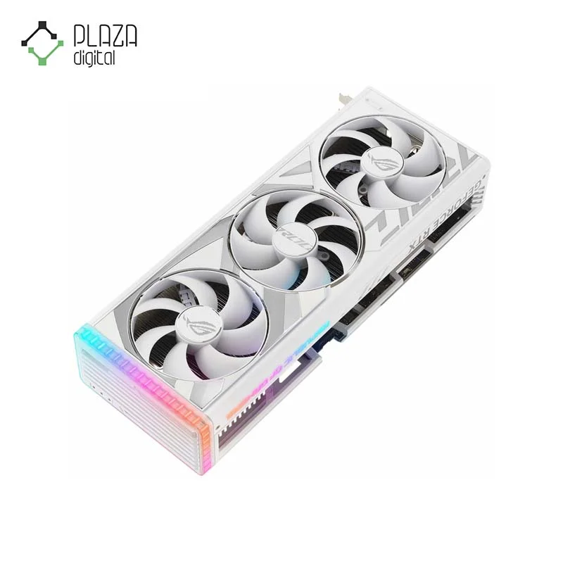 نمای فن های کارت گرافیک ایسوس مدل ROG Strix GeForce RTX™ 4080 SUPER GDDR6X White OC Edition حافظه 16 گیگابایت