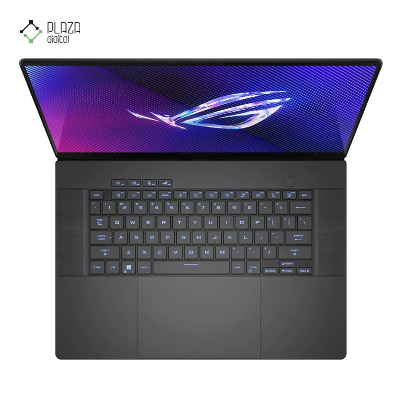 نمای کیبورد لپ تاپ 16 اینچی ایسوس مدل ROG Zephyrus G16 GU605MY Ultra 9 185H 32GB 1TB RTX4090 پلازا دیجیتال