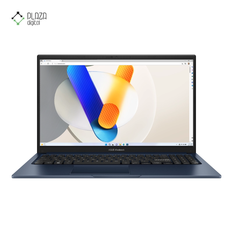 نمای جلو لپ تاپ ایسوس 15.6 اینچی مدل VivoBook 15 X1504VA i3 1315U 4GB 512GB Iris Xe پلازا دیجیتال