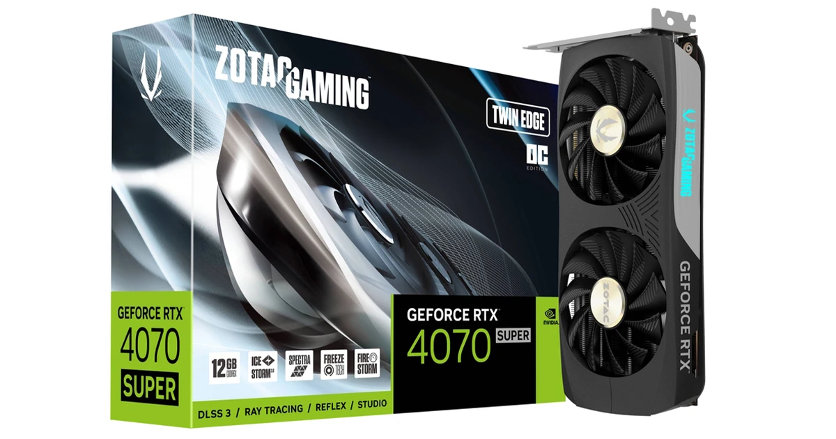 کارت گرافیک زوتک مدل GAMING GeForce RTX 4070 SUPER Twin Edge OC