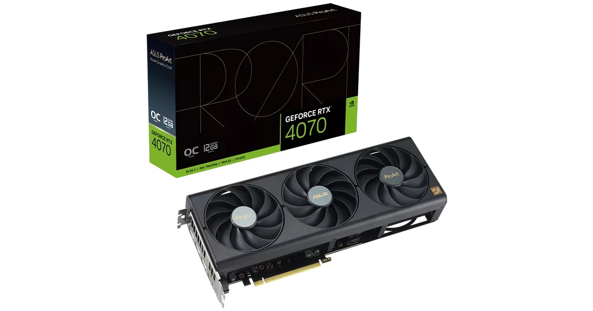 کارت گرافیک ایسوس مدل ProArt GeForce RTX 4070 OC Edition