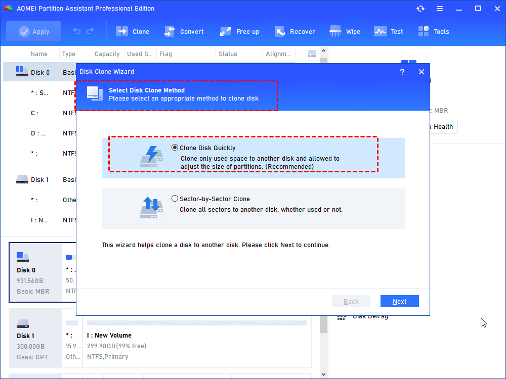 clone system disk quickly