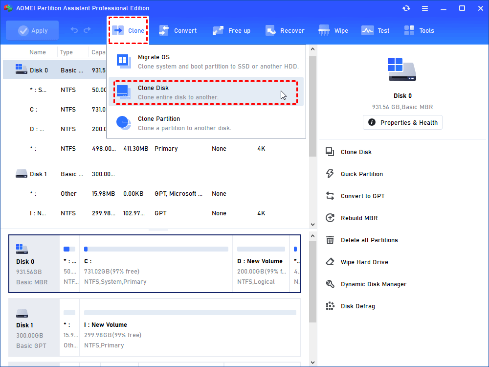 clone system disk