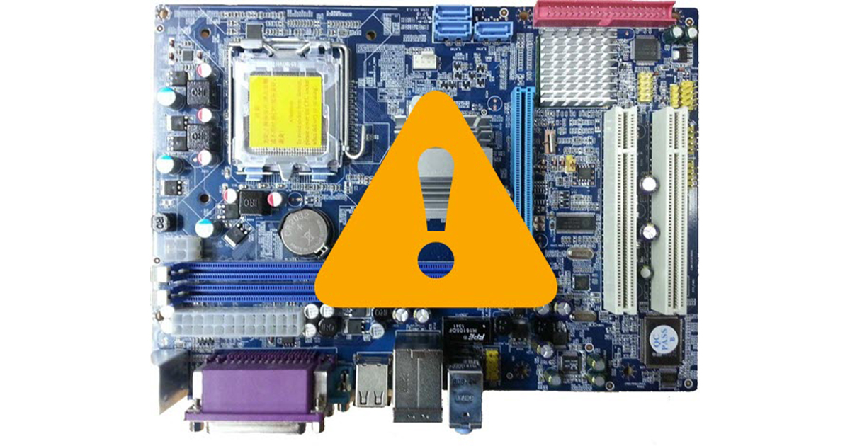 faulty motherboard symptoms