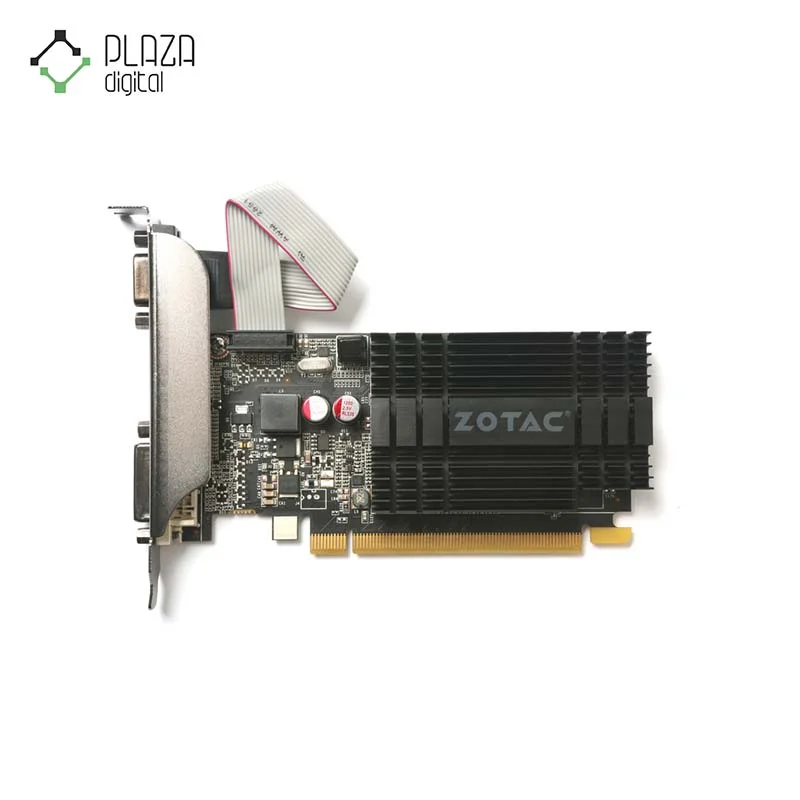 نمای بالا کارت گرافیک زوتاک مدل GeForce GT 710 حافظه 2 گیگابایت رنگ مشکی