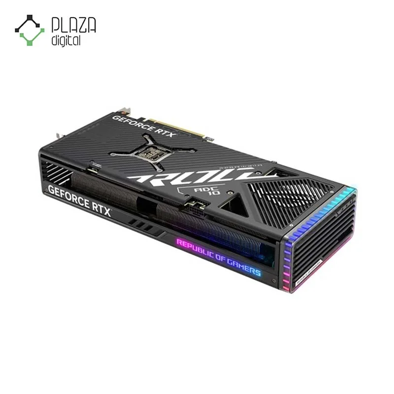 نمای پشت کارت گرافیک ایسوس مدل ROG Strix GeForce RTX 4070 SUPER حافظه 12 گیگابایت