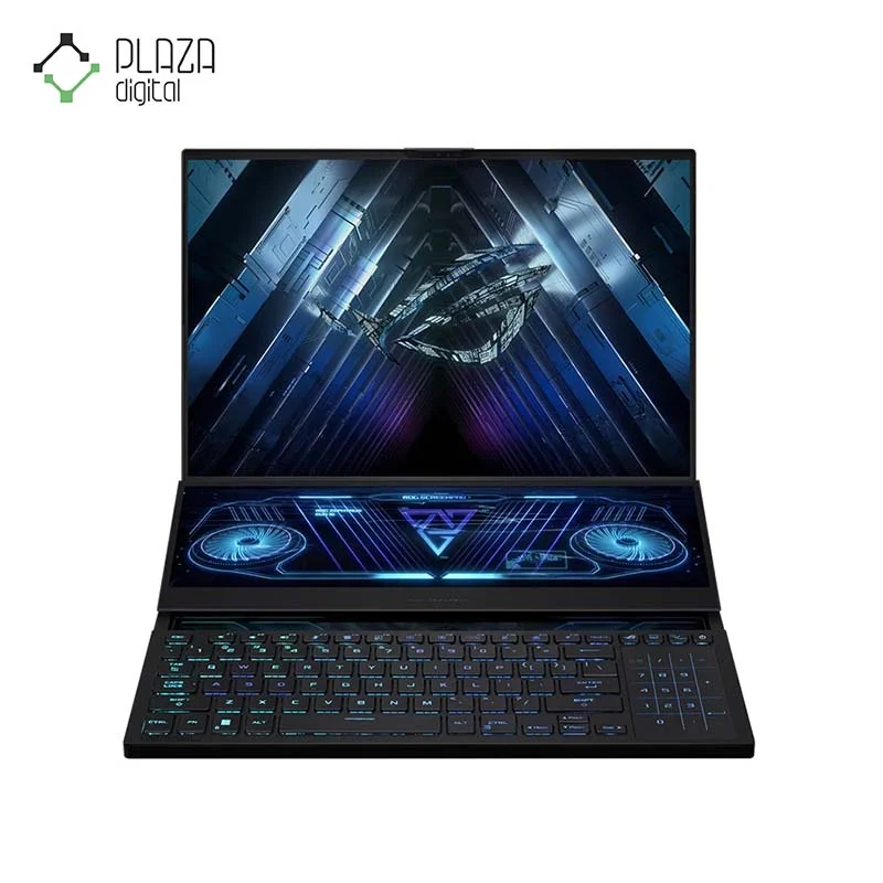 نمای رو به رو لپ تاپ گیمینگ 16 اینچی ایسوس ROG Zephyrus Duo 16 مدل GX650PY