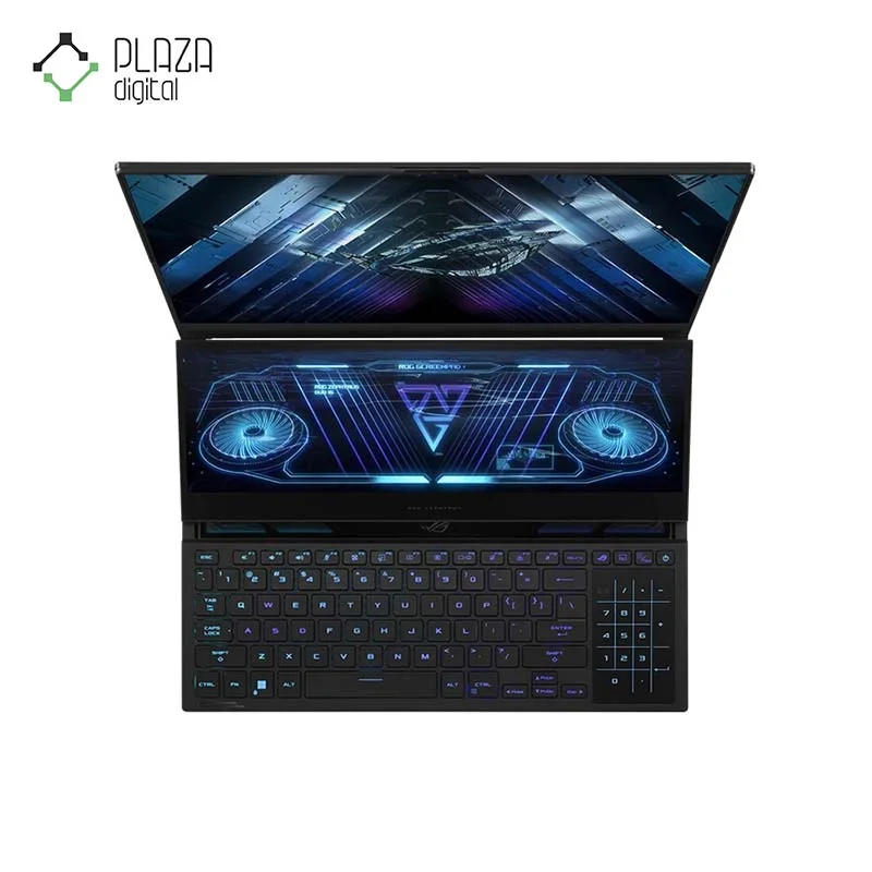 نمای کیبورد لپ تاپ گیمینگ 16 اینچی ایسوس ROG Zephyrus Duo 16 مدل GX650PY