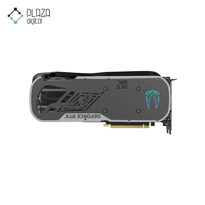 نمای پشت کارت گرافیک زوتاک مدل GAMING GEFORCE RTX 4070 AMP AIRO SPIDER-MAN حافظه 12 گیگابایت