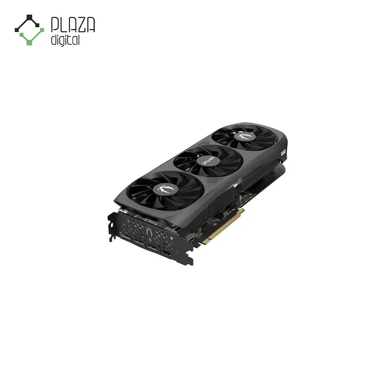 نمای بالا کارت گرافیک زوتاک مدل GAMING GEFORCE RTX 4070 AMP AIRO SPIDER-MAN حافظه 12 گیگابایت