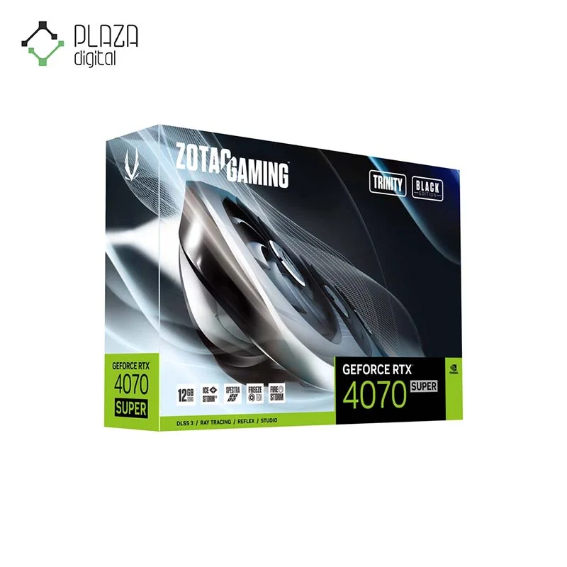کارت گرافیک زوتاک مدل GAMING GeForce RTX 4070 SUPER Trinity Black Edition حافظه 12 گیگابایت