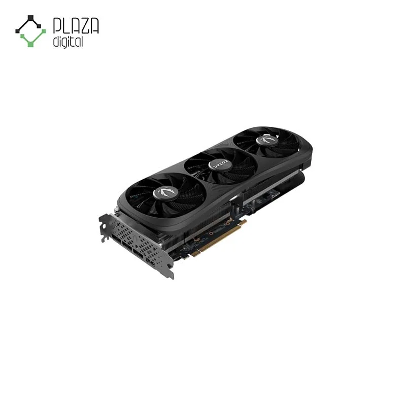 نمای بالا از فن های کارت گرافیک زوتاک مدل GAMING GeForce RTX 4080 SUPER Trinity Black Edition GDDR6X حافظه 16 گیگابایت